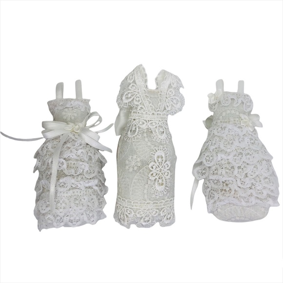 handmade Other - Set of 3 Scented Christmas Dress Lace Ornaments/Bridal Gifts